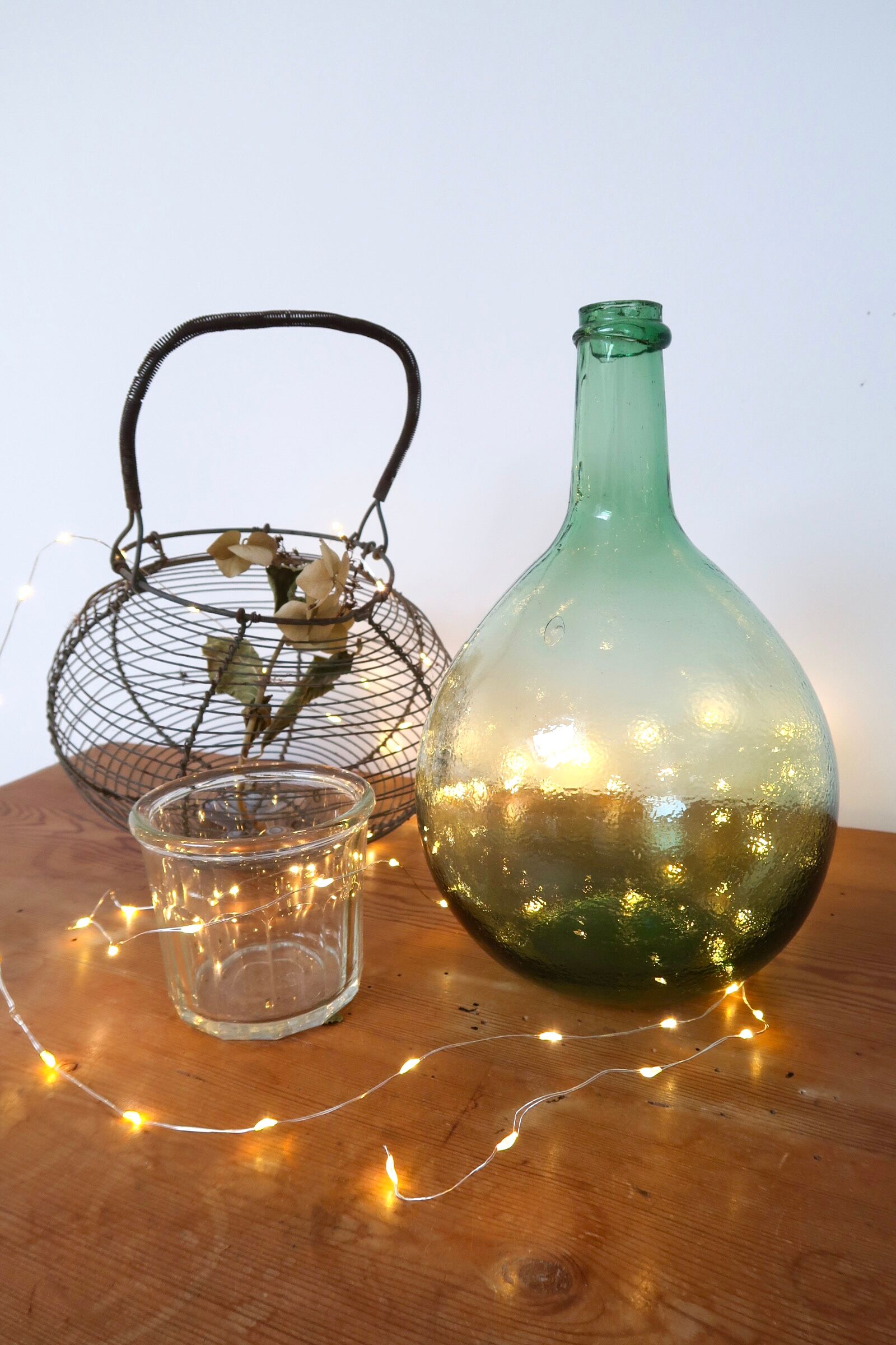 Demijohn green/blue round small format