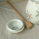 Limoges porcelain chocolatiere with its moussoir