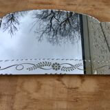 Former art deco mirror  63 x 39cm