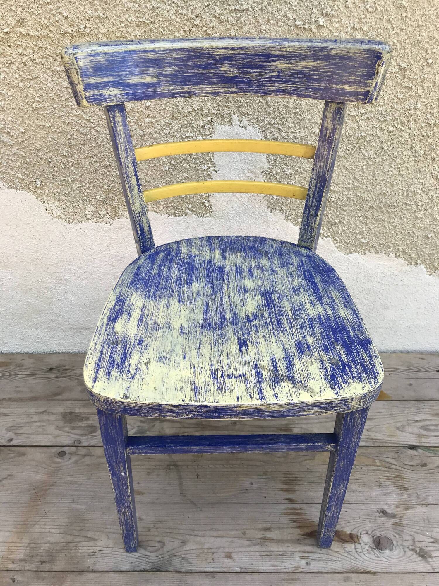 Set of 4 chairs bistro 70s vintage