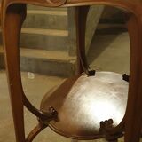 Art Nouveau tea table in solid accajou