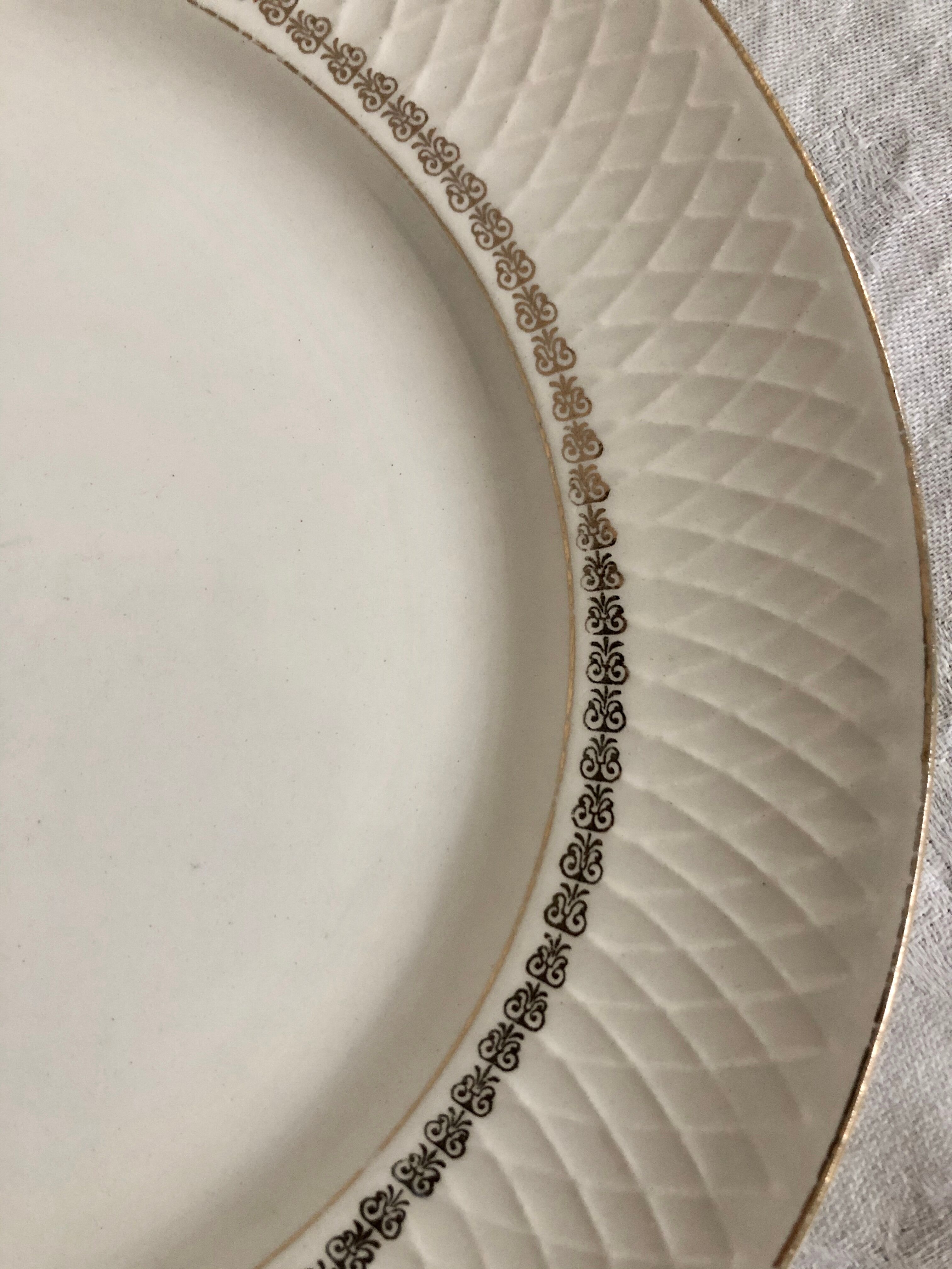 Série de 6 assiettes plates Moulin des Loups Orchies