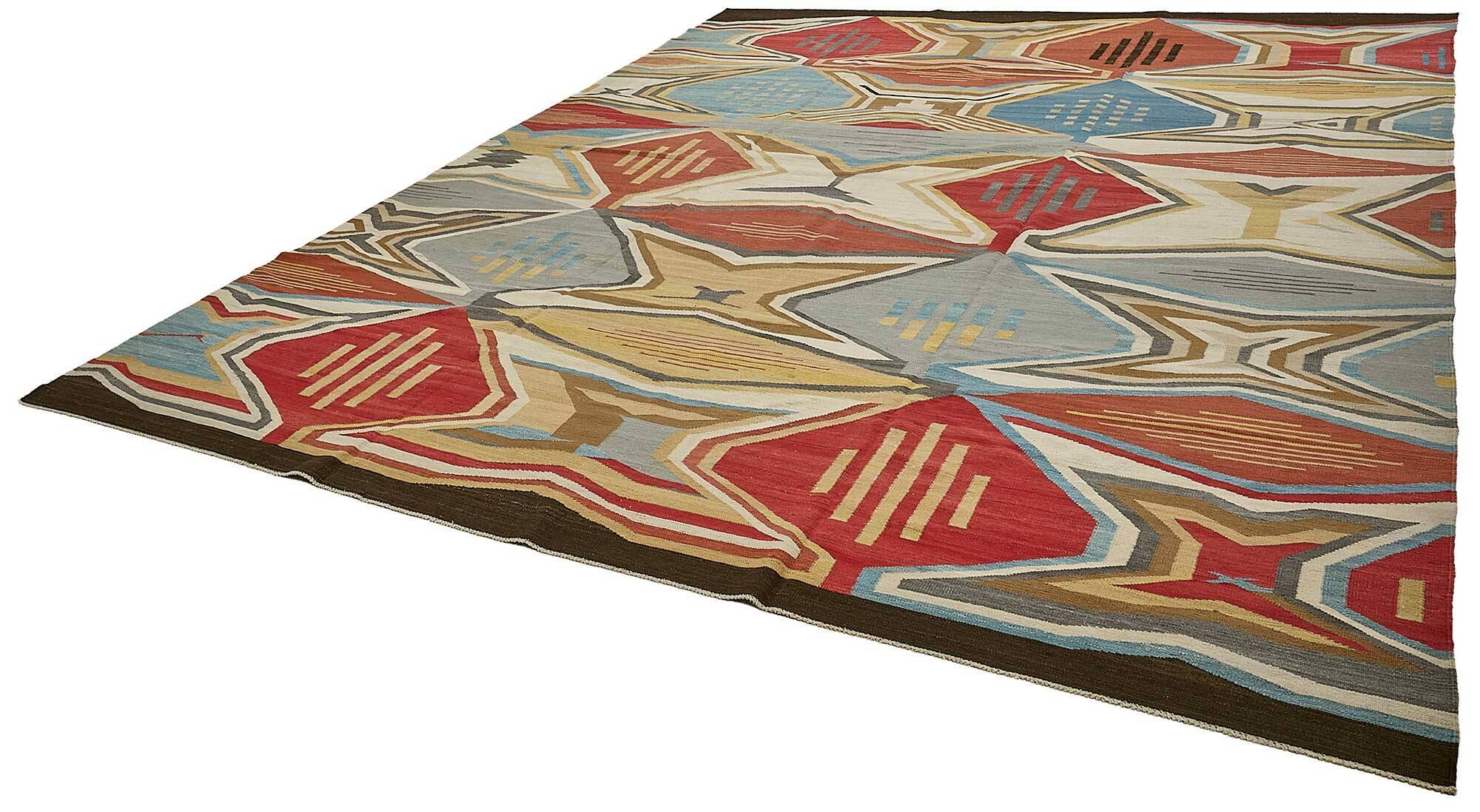 Contemporary Tribal Decorative Kilim 313 cm x 418 cm