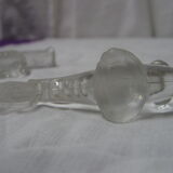 6 vintage animal glass knife holders