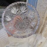 Vase en cristal taillé forme évasée