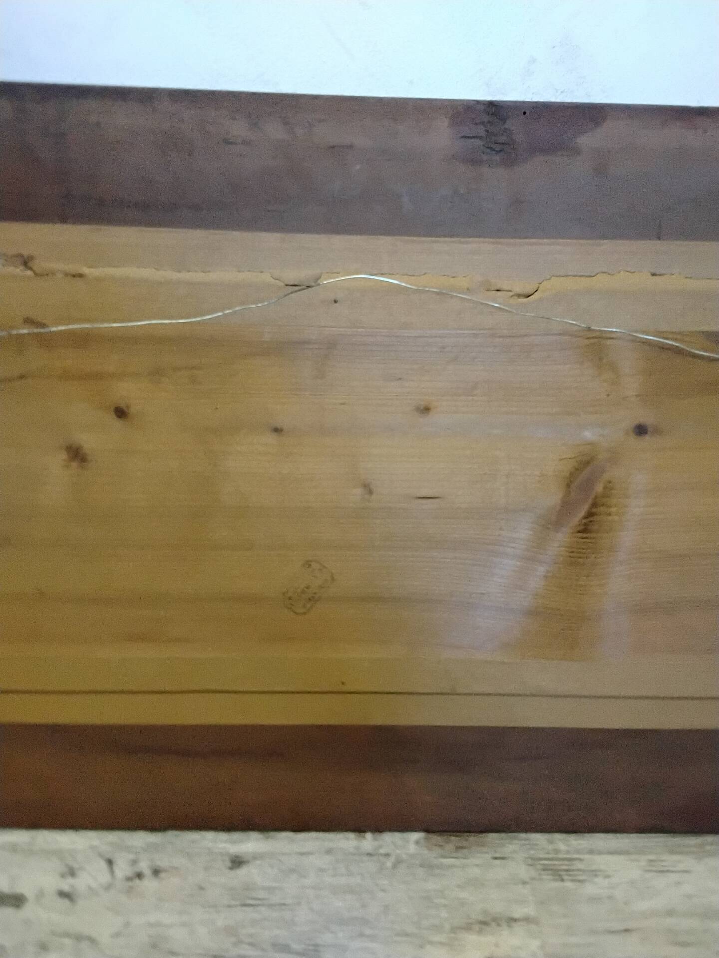 Art Deco mirror with a wooden frame