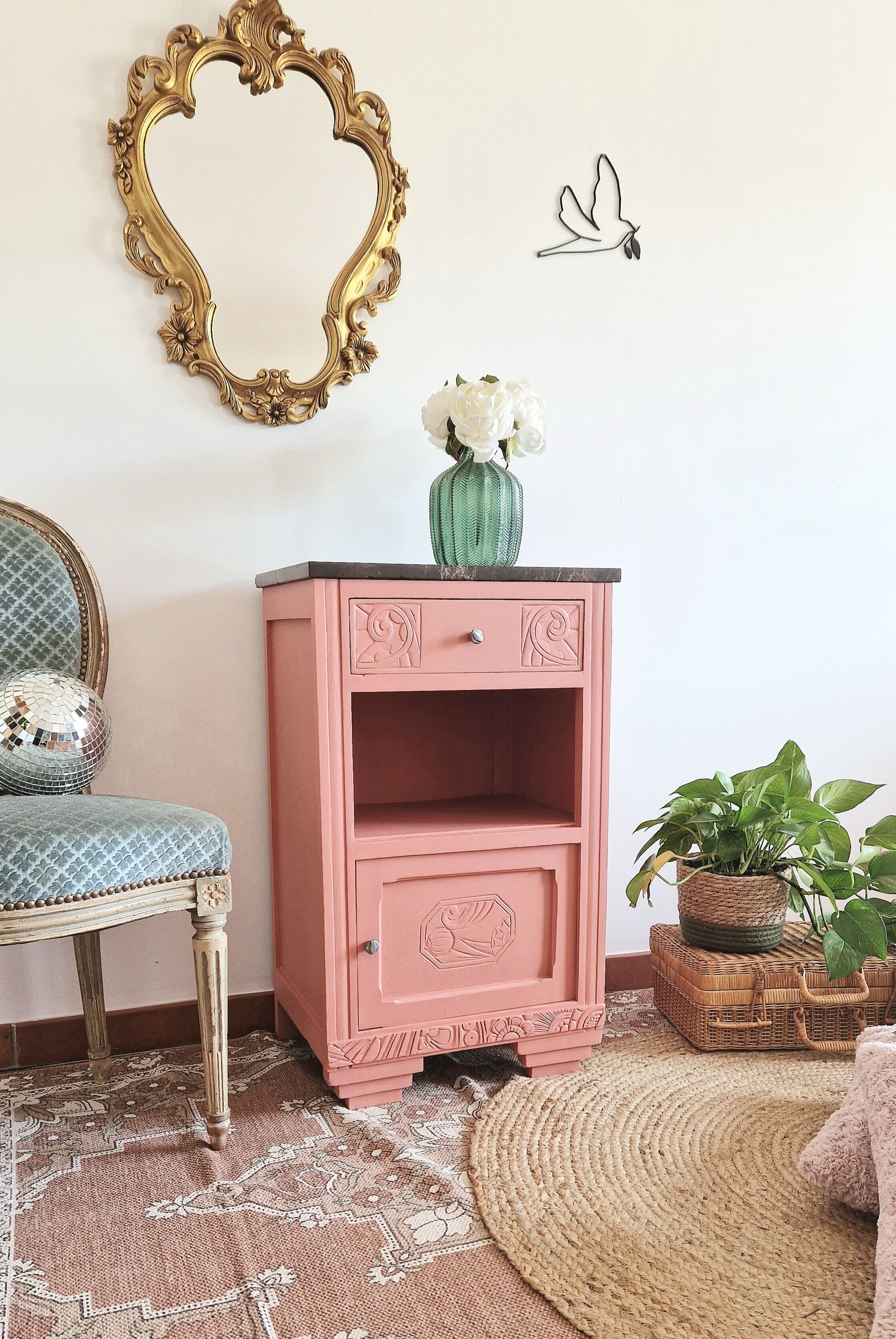 Art Deco bedside table