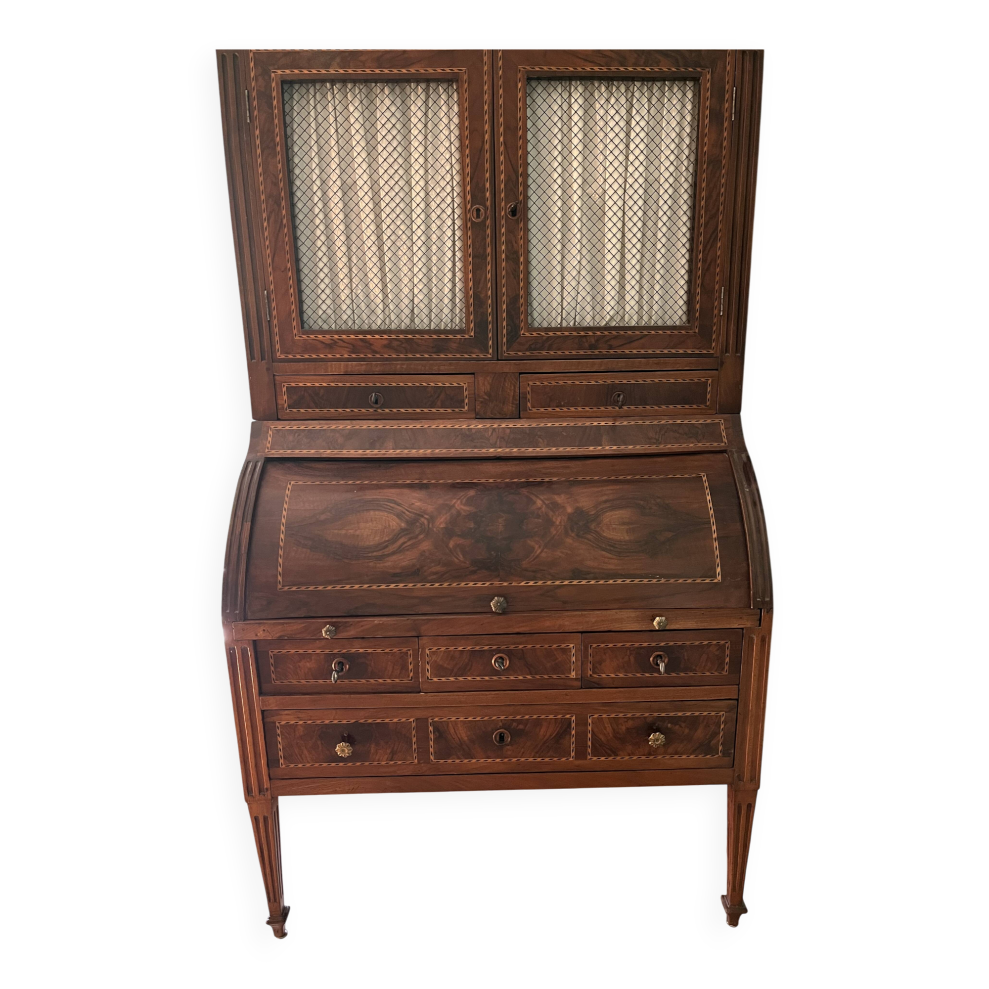 Bureau en cylindre en acajou