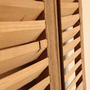 Pair of pickled wooden shutters