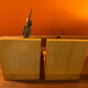 Art Deco bronze and sycamore bookends pair