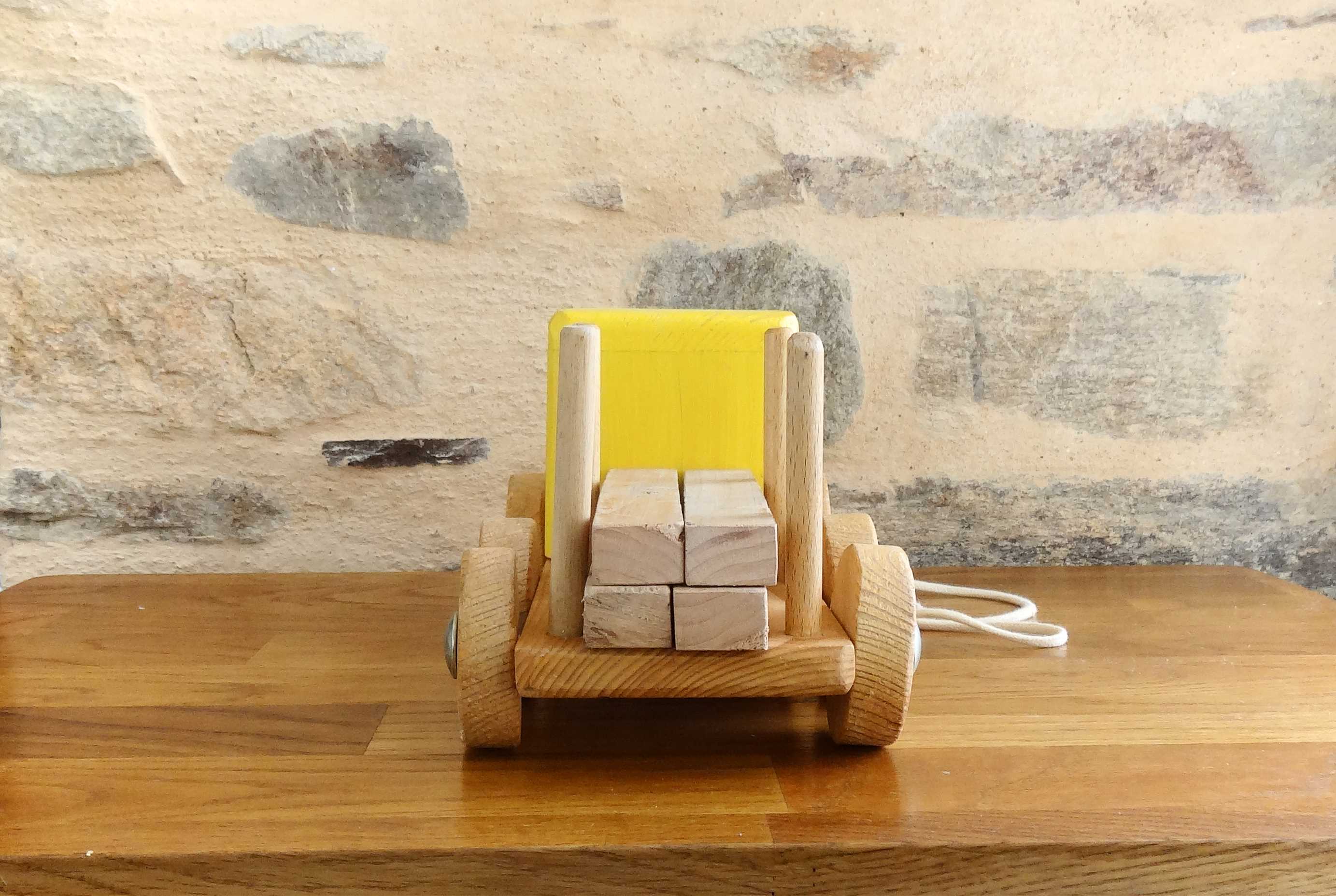 Vintage wooden transport truck