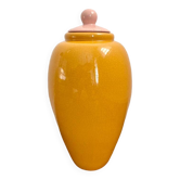 Vase Saint Clément France Jaune Rose