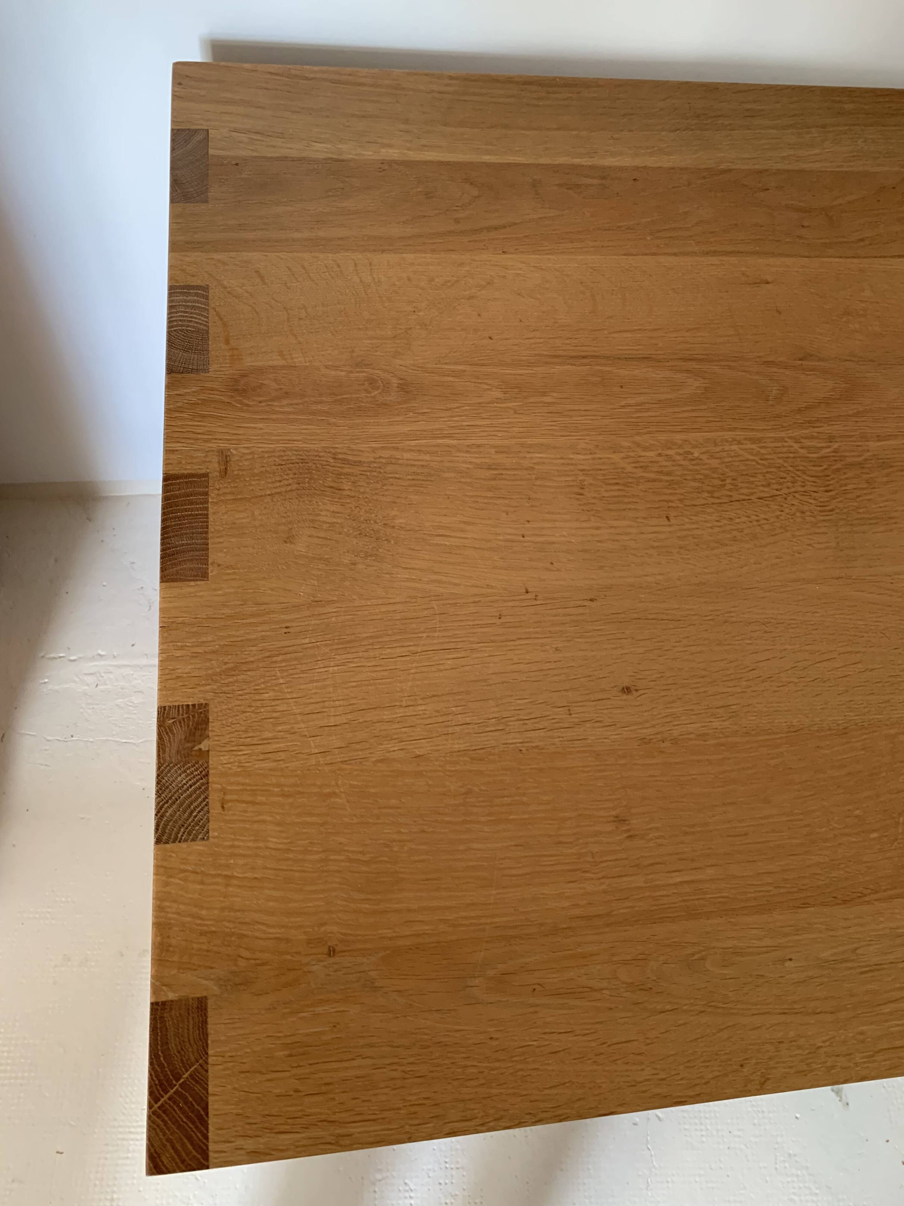 Contemporary solid oak desk