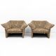 Pair of jacquard fabric armchairs, Mario Bellini, "Le stelle" B&B Italia,70