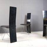 Set of 4 Concorde Dining Chairs with Leather Seats by Torstein Flatøy for Bahus