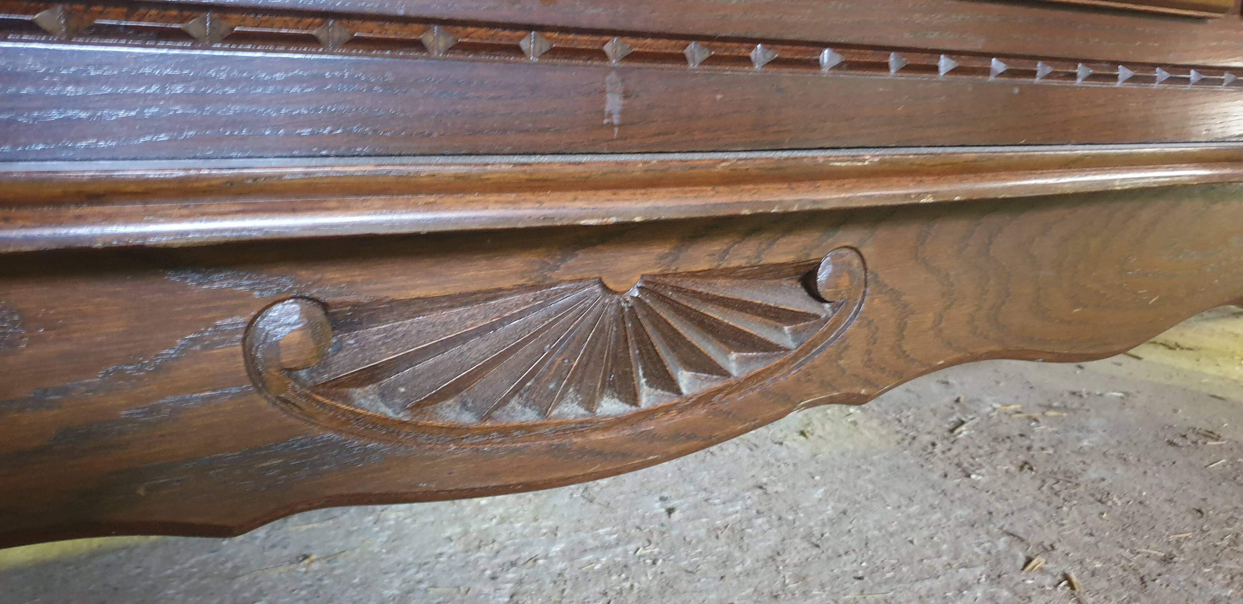 Imposing Basque furniture with regional crosses and original central door - 20th century