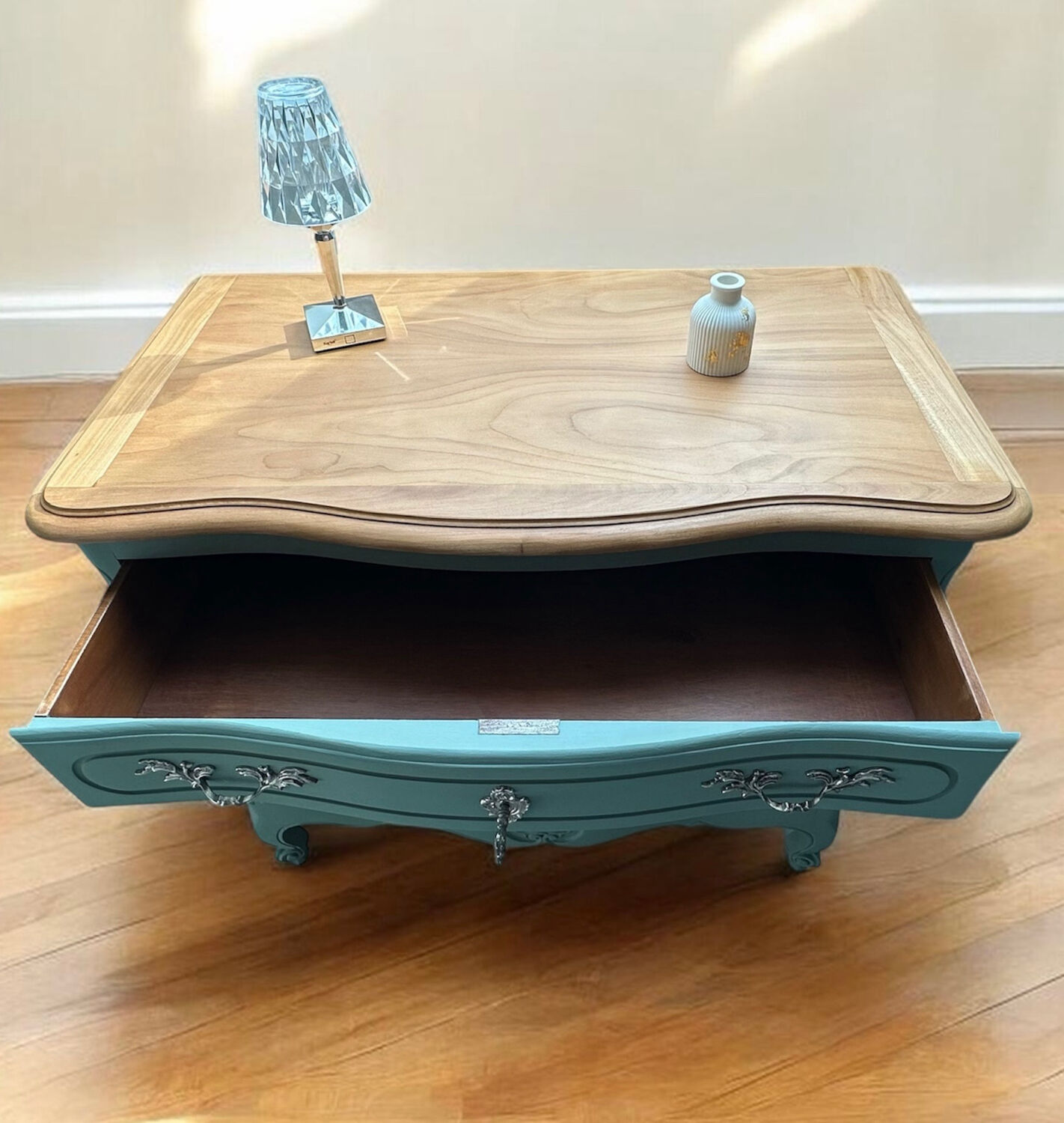 Vintage sage green chest of drawers