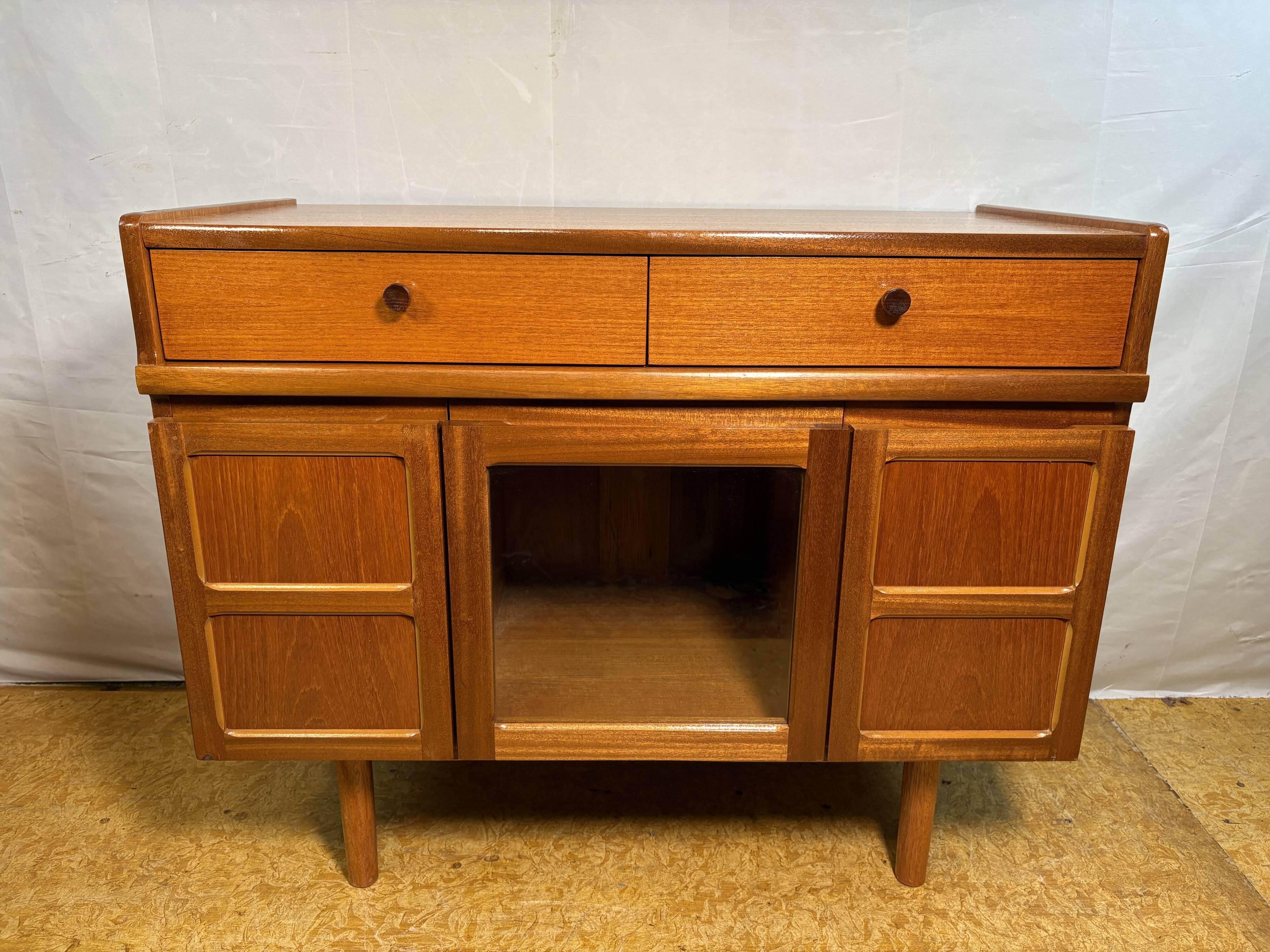 Mid Century Retro Vintage Nathan Teak Drinks Cabinet 1960 Danish Design