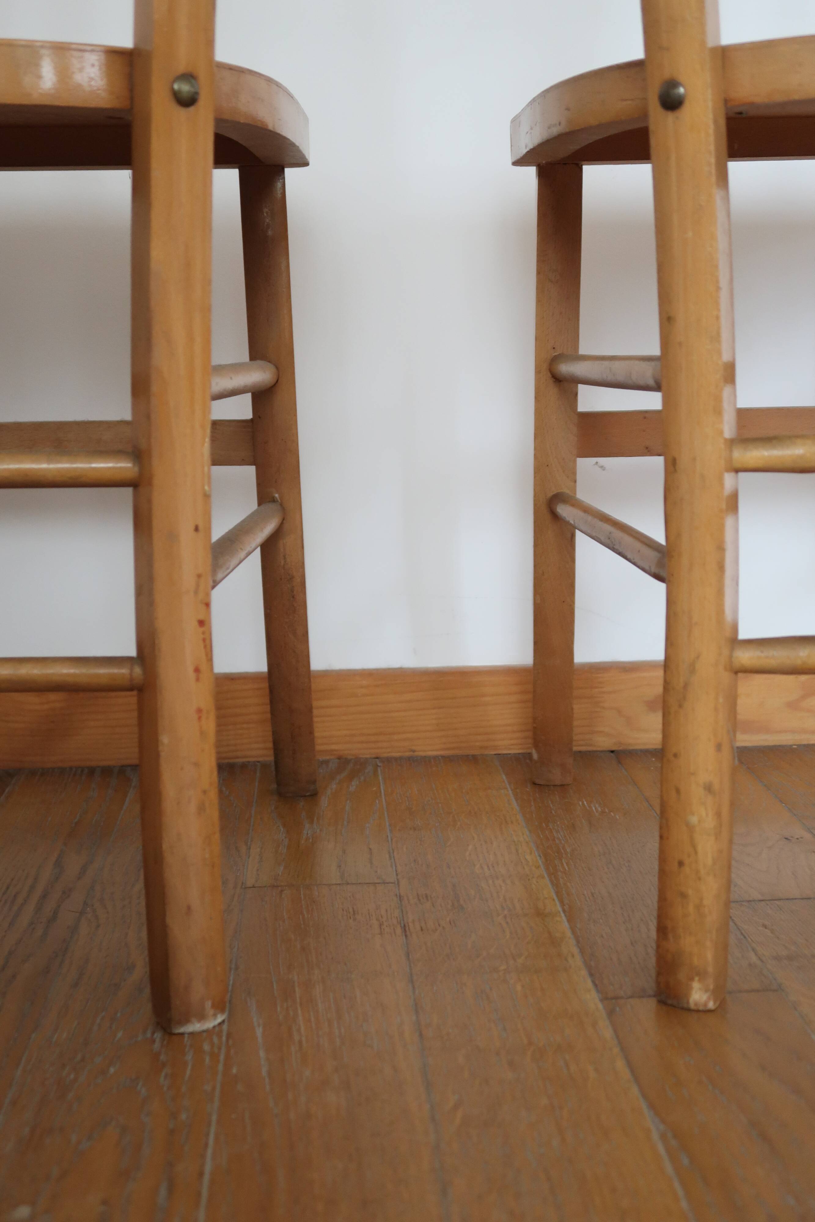 Lot de 8 chaises bistrot clair Luterma