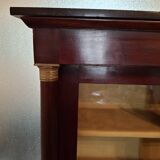 Antique Empire mahogany display case.