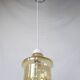 Venini Vintage Murano Glass Amber Pendant Light