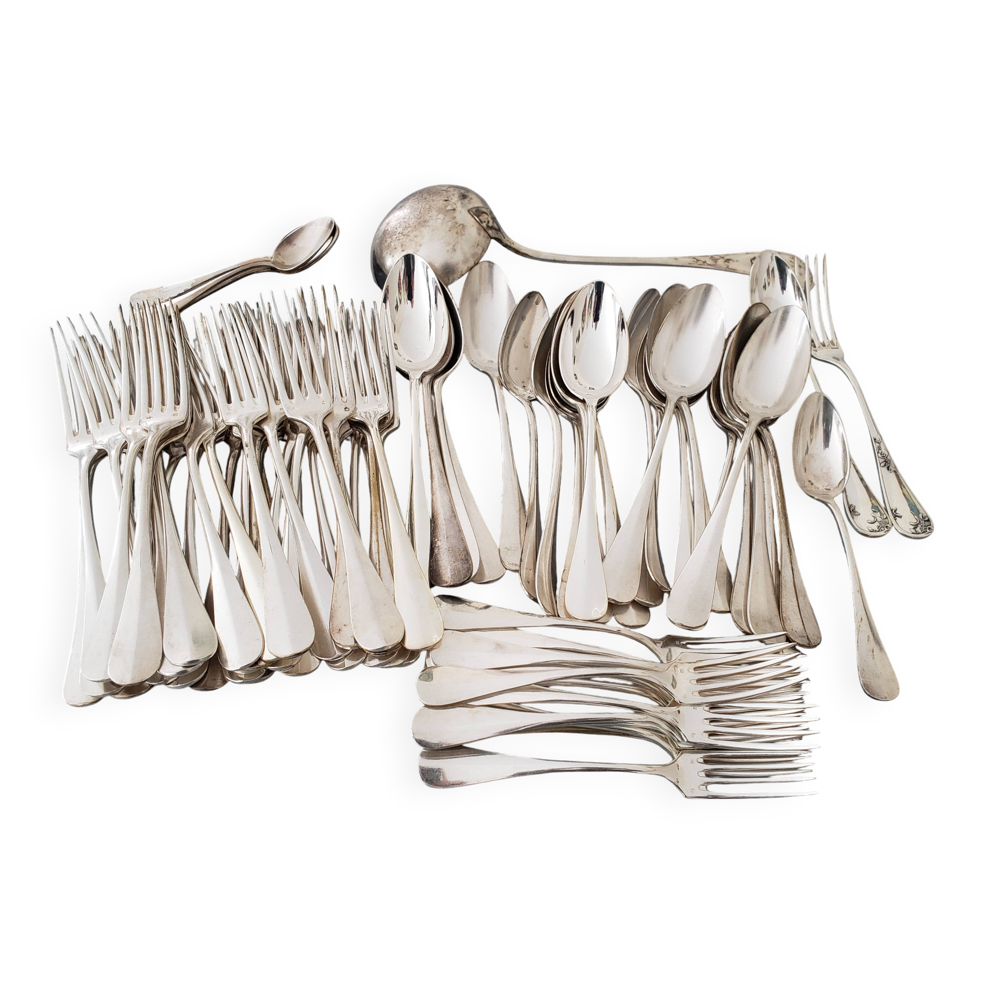 set of silver-plated cutlery