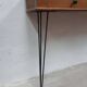 Console bois pieds métal 2 tiroirs