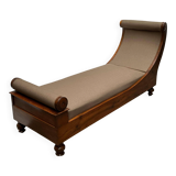 Récamier Empire (France, 19th century) with contemporary fabric