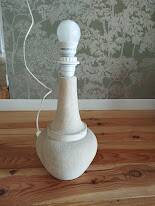pied de lampe vintage en grès chamotté