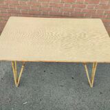 Vintage bamboo wicker rattan table