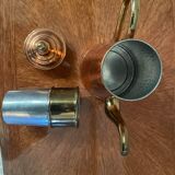 Teapot or coffee maker in copper and vintage brass