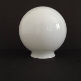 French Vintage White Opaque Glass Medium Replacement Glass Globe Shade 205