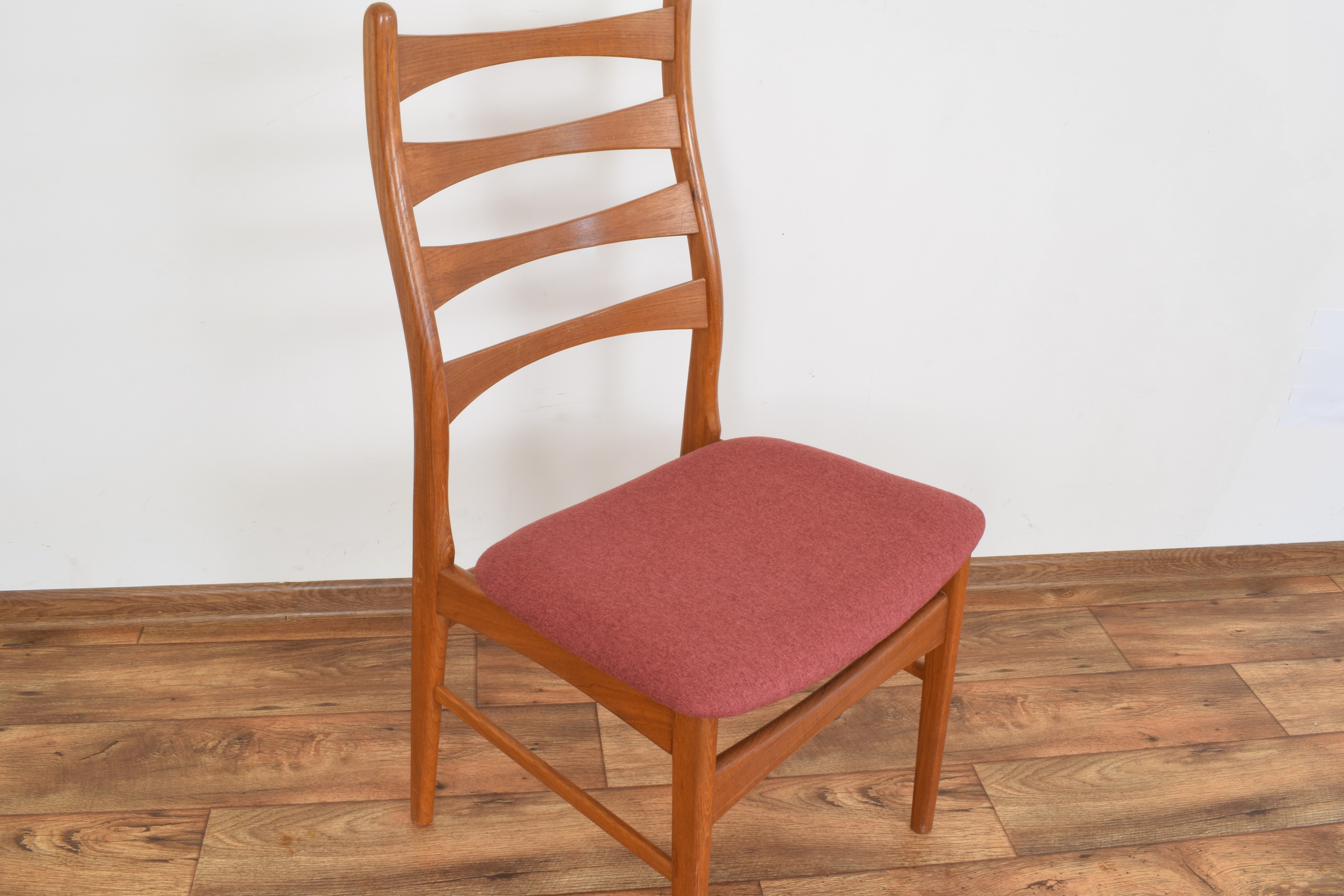 Set of 6 mid-century danish teak dining chairs, 1960s
