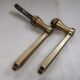 Pair of Louis XVI style beaded bronze door handles
