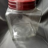 Jar grocery square lid Bakelite