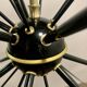 Black Sputnik Ceiling Lamp,  stilnovo 1949