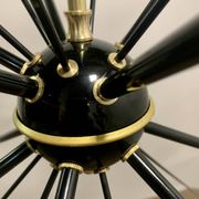 Black Sputnik Ceiling Lamp,  stilnovo 1949