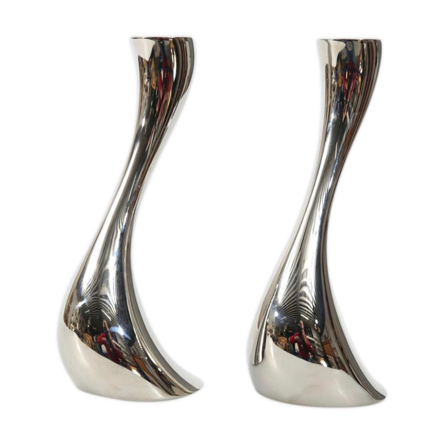 Pair of candlesticks "Cobra" by Georg Jensen