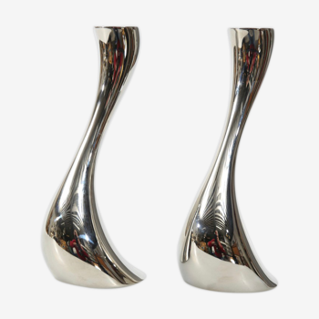 Pair of candlesticks "Cobra" by Georg Jensen