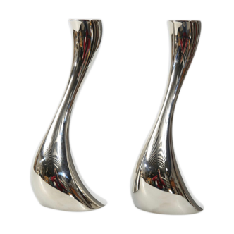 Pair of candlesticks "Cobra" by Georg Jensen