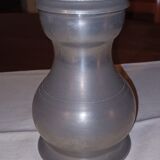 Tin pitcher with lid
