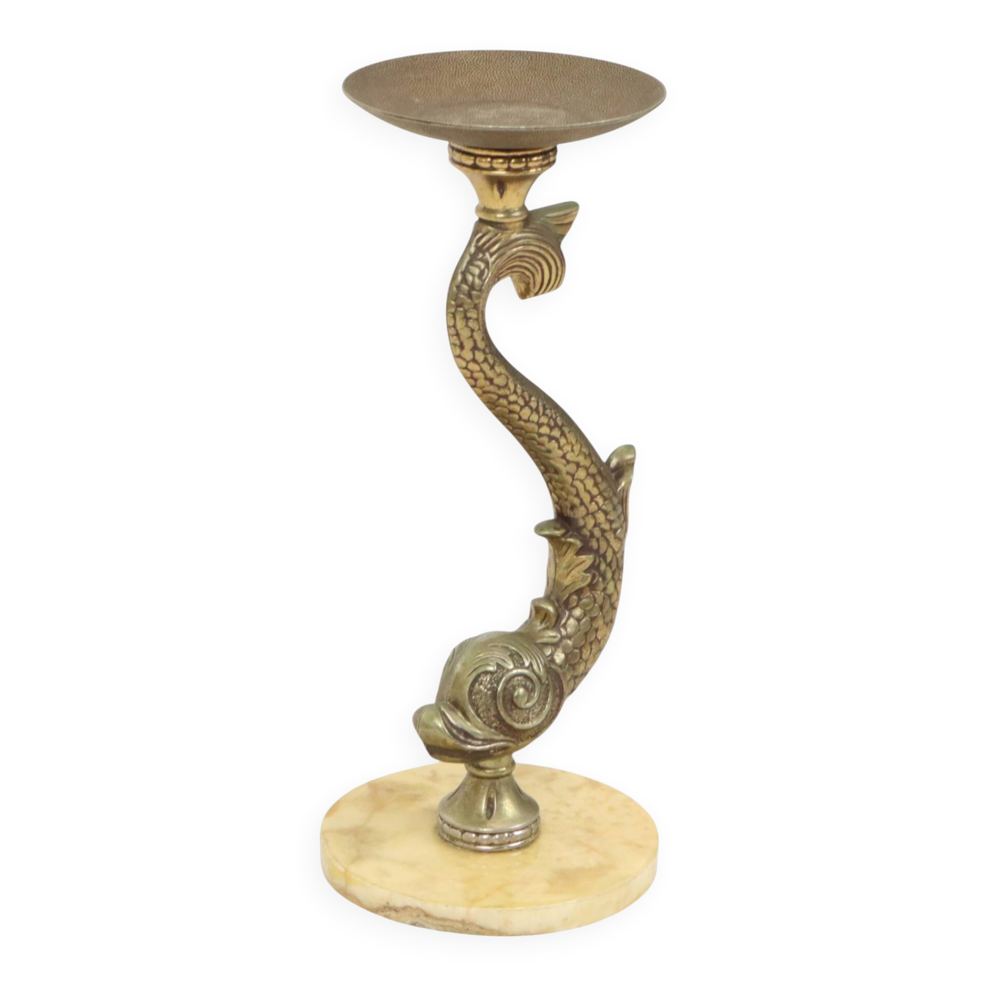 Mid-Century Mythical Dolphin Floor Ashtray, France, 48 cm