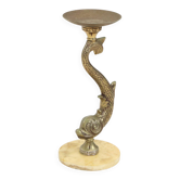 Cendrier de sol en forme de dauphin mythique du milieu du siècle, France, 48 cm