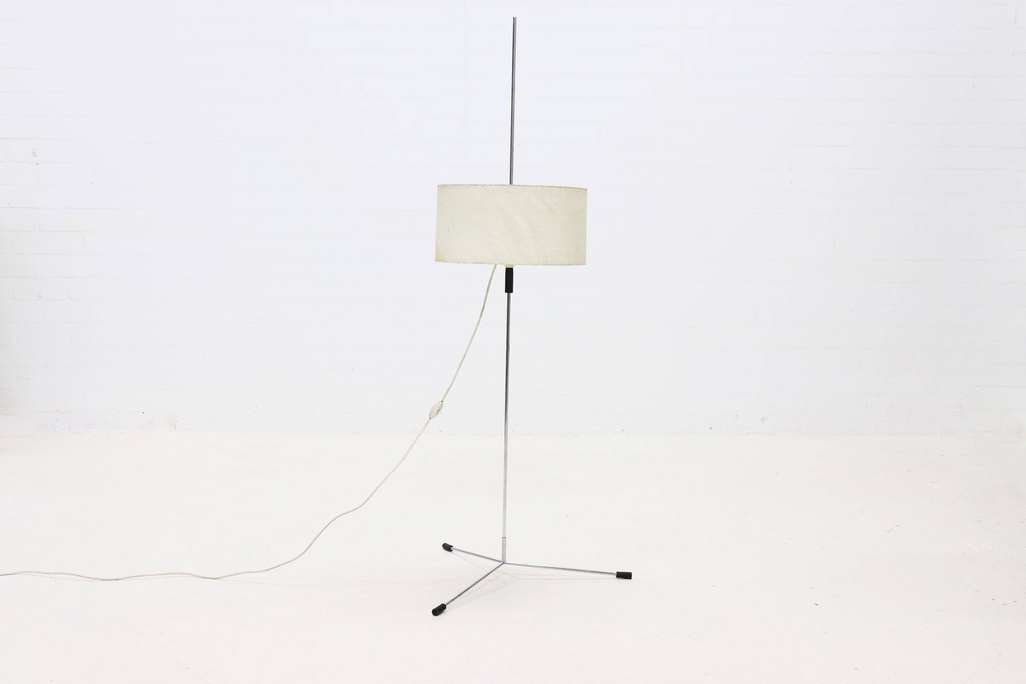 Height Adjustable Floor Lamp by Ruser & Kuntner for Knoll International 1960s