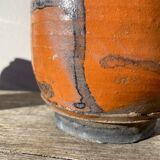 Raku vase / signed ceramic / handmade pottery