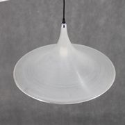 1970s Pair of Guzzini "Trumpet" Pendant Lamps by Meblo , Italy