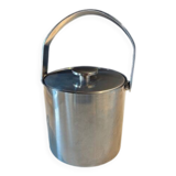 Brushed stainless steel ice bucket