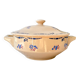 Small vintage porcelain soup tureen K&G Luneville "Flore" 1950s small blue flowers