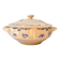 Small vintage porcelain soup tureen K&G Luneville "Flore" 1950s small blue flowers