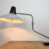 Grey Industrial Factory Office Desk Lamp from Elektrosvit, 1970s